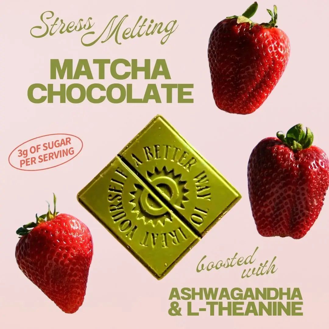 Vital Leaf - Organic Strawberry Matcha Latte Mini Bar - .7oz