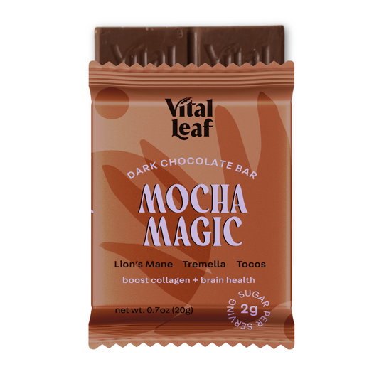 Vital Leaf - Organic Mocha Magic Dark Chocolate Mini Bar - 7oz