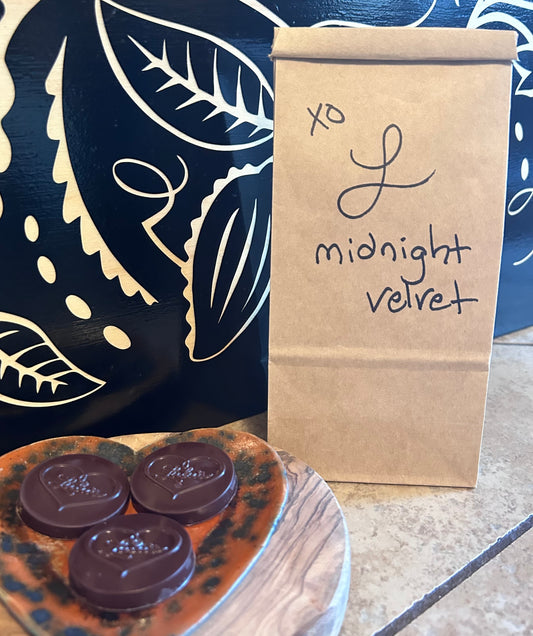 Lulu's - Handcrafted Raw, Organic 88% Midnight Velvet Chocolates - 3.oz Package